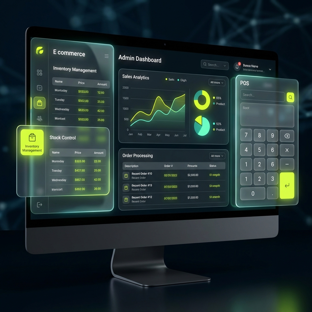 Interface admin e-commerce winbox